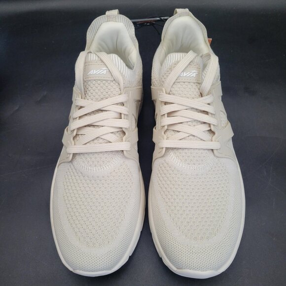 New NWT Avia Men's Quickflash Beige Cream Laced Running Shoes Sneakers Size 12 - Picture 3 of 6